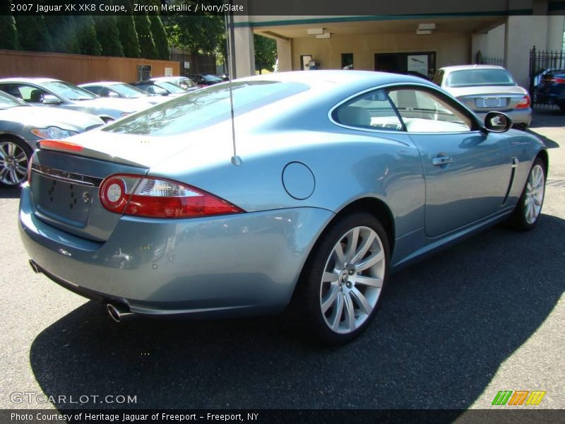 Zircon Metallic / Ivory/Slate 2007 Jaguar XK XK8 Coupe