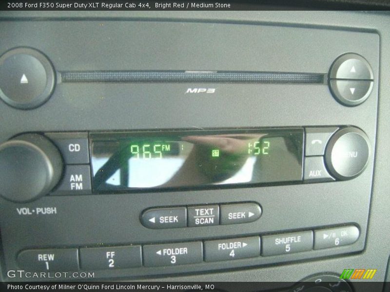 Bright Red / Medium Stone 2008 Ford F350 Super Duty XLT Regular Cab 4x4