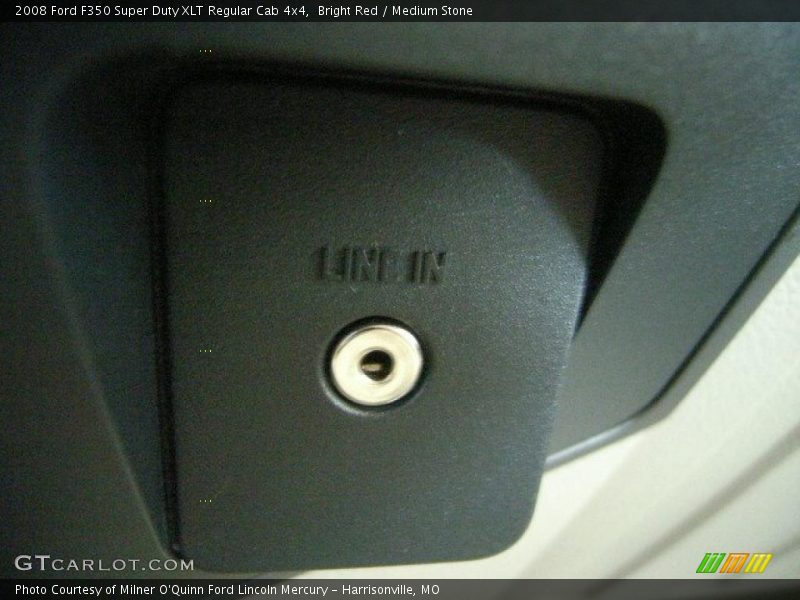 Bright Red / Medium Stone 2008 Ford F350 Super Duty XLT Regular Cab 4x4