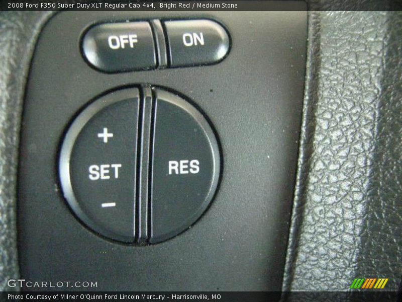 Bright Red / Medium Stone 2008 Ford F350 Super Duty XLT Regular Cab 4x4