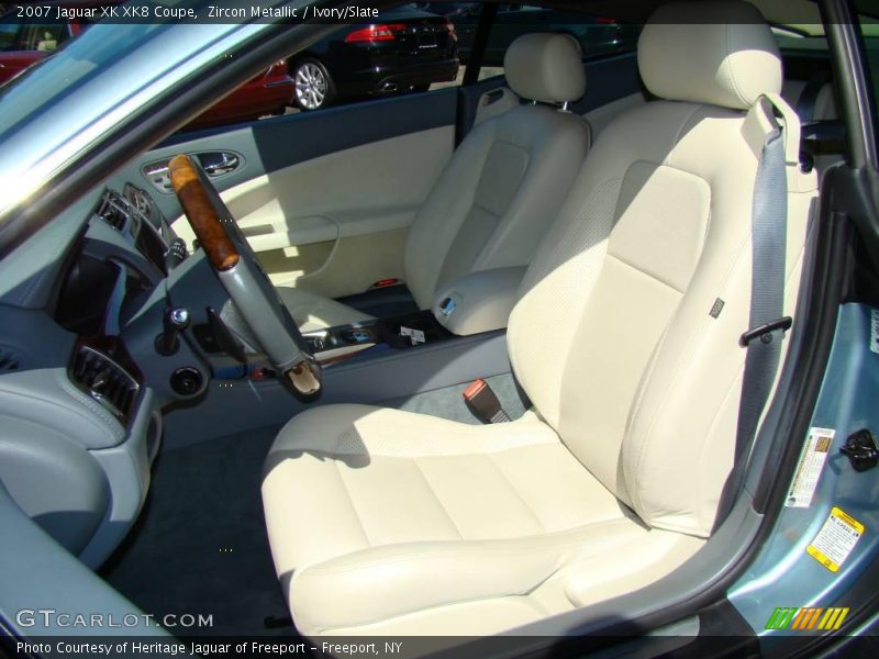 Zircon Metallic / Ivory/Slate 2007 Jaguar XK XK8 Coupe
