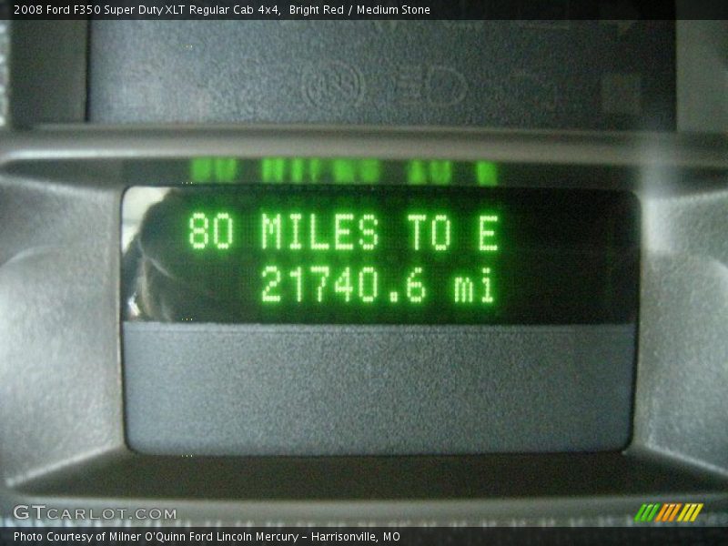 Bright Red / Medium Stone 2008 Ford F350 Super Duty XLT Regular Cab 4x4