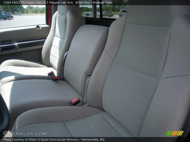Bright Red / Medium Stone 2008 Ford F350 Super Duty XLT Regular Cab 4x4