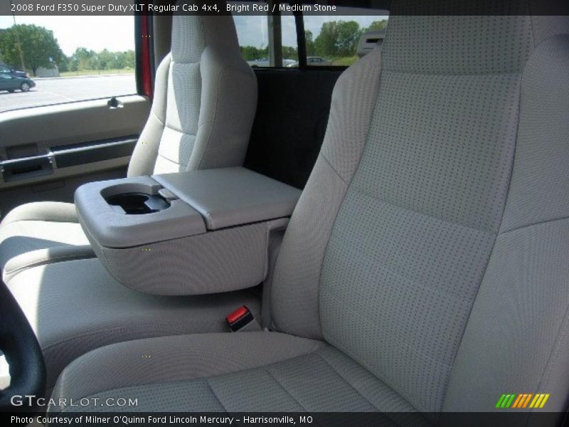 Bright Red / Medium Stone 2008 Ford F350 Super Duty XLT Regular Cab 4x4