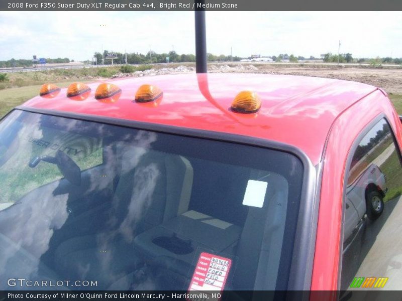 Bright Red / Medium Stone 2008 Ford F350 Super Duty XLT Regular Cab 4x4