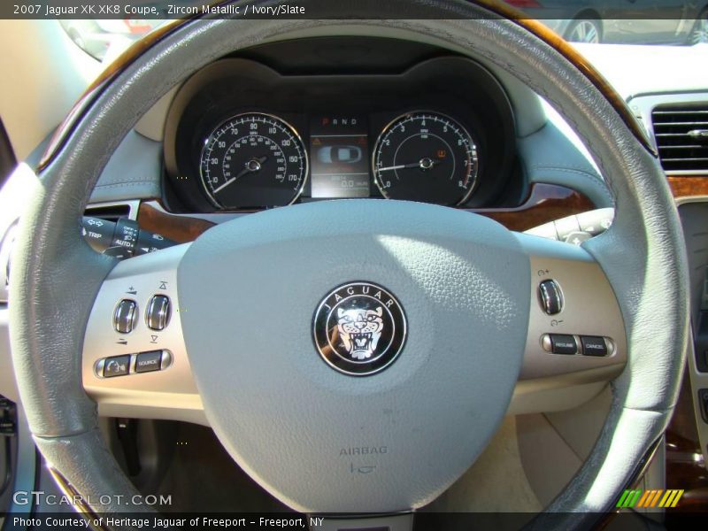 Zircon Metallic / Ivory/Slate 2007 Jaguar XK XK8 Coupe