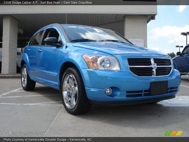 Surf Blue Pearl / Dark Slate Gray/Blue 2008 Dodge Caliber R/T