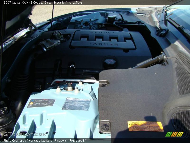 Zircon Metallic / Ivory/Slate 2007 Jaguar XK XK8 Coupe
