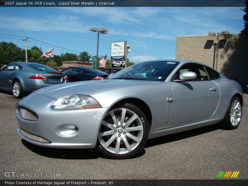 Liquid Silver Metallic / Charcoal 2007 Jaguar XK XK8 Coupe