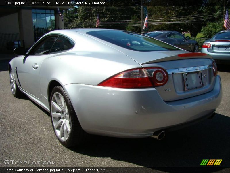 Liquid Silver Metallic / Charcoal 2007 Jaguar XK XK8 Coupe