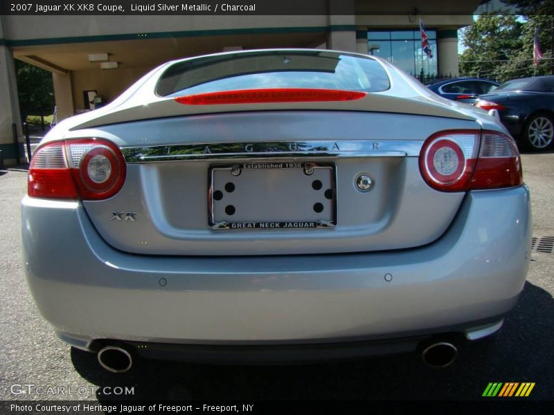 Liquid Silver Metallic / Charcoal 2007 Jaguar XK XK8 Coupe
