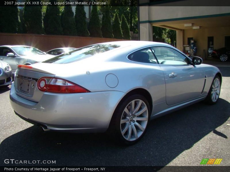 Liquid Silver Metallic / Charcoal 2007 Jaguar XK XK8 Coupe