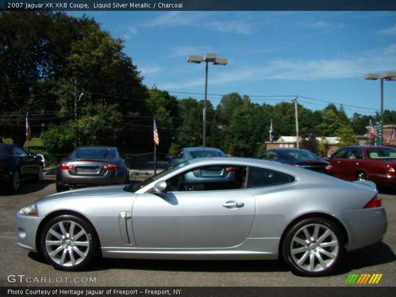 Liquid Silver Metallic / Charcoal 2007 Jaguar XK XK8 Coupe