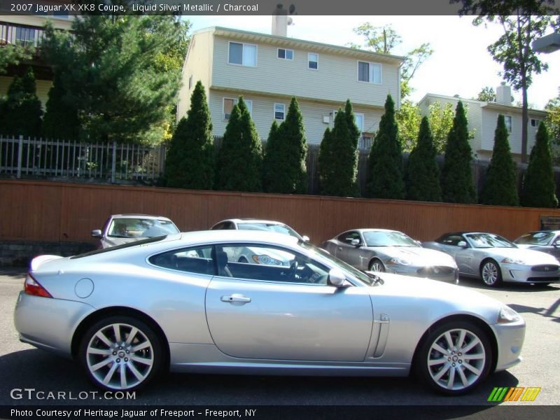Liquid Silver Metallic / Charcoal 2007 Jaguar XK XK8 Coupe