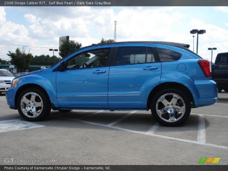 Surf Blue Pearl / Dark Slate Gray/Blue 2008 Dodge Caliber R/T