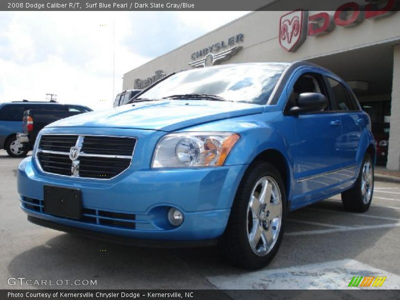 Surf Blue Pearl / Dark Slate Gray/Blue 2008 Dodge Caliber R/T
