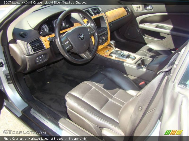 Liquid Silver Metallic / Charcoal 2007 Jaguar XK XK8 Coupe