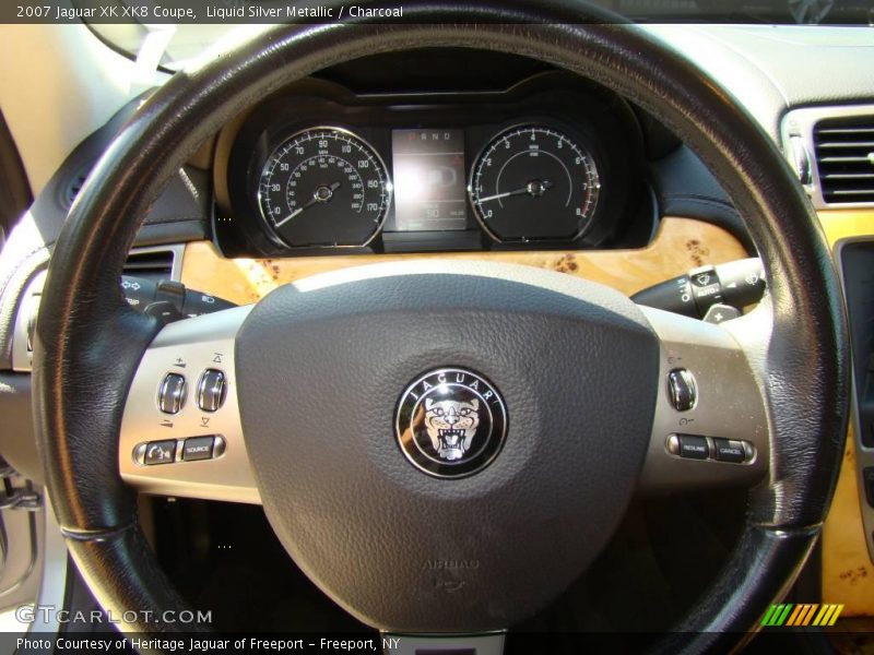 Liquid Silver Metallic / Charcoal 2007 Jaguar XK XK8 Coupe