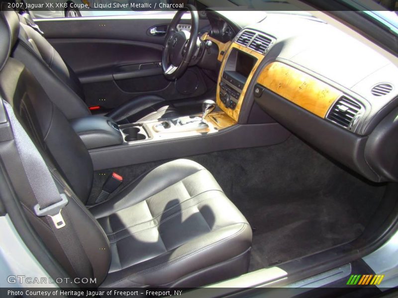 Liquid Silver Metallic / Charcoal 2007 Jaguar XK XK8 Coupe
