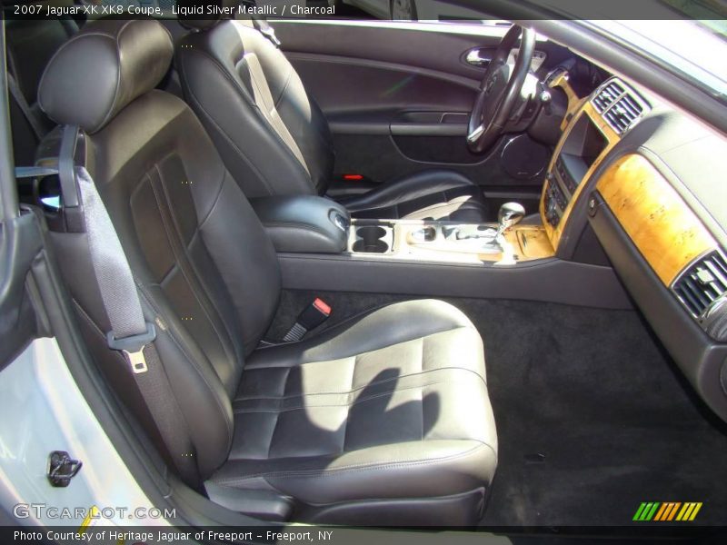 Liquid Silver Metallic / Charcoal 2007 Jaguar XK XK8 Coupe