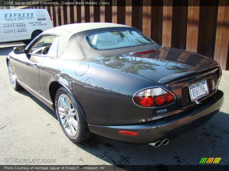 Copper Black Metallic / Ivory 2006 Jaguar XK XKR Convertible