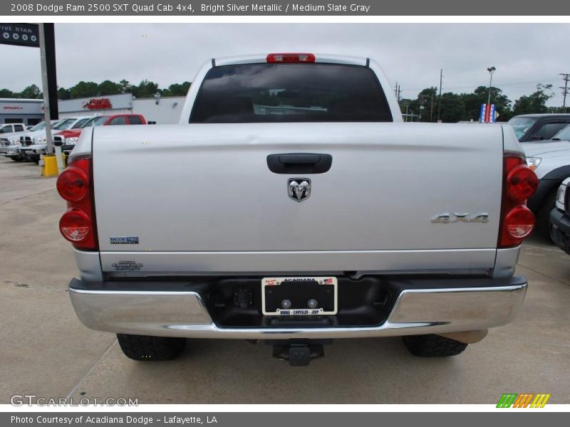 Bright Silver Metallic / Medium Slate Gray 2008 Dodge Ram 2500 SXT Quad Cab 4x4