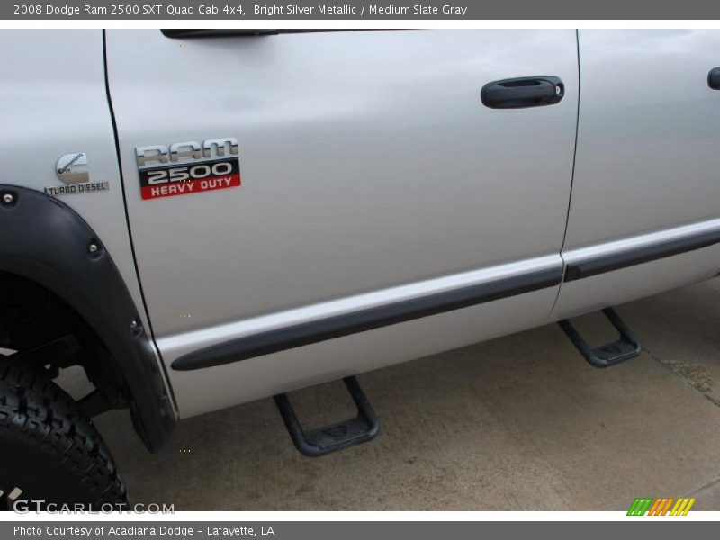 Bright Silver Metallic / Medium Slate Gray 2008 Dodge Ram 2500 SXT Quad Cab 4x4