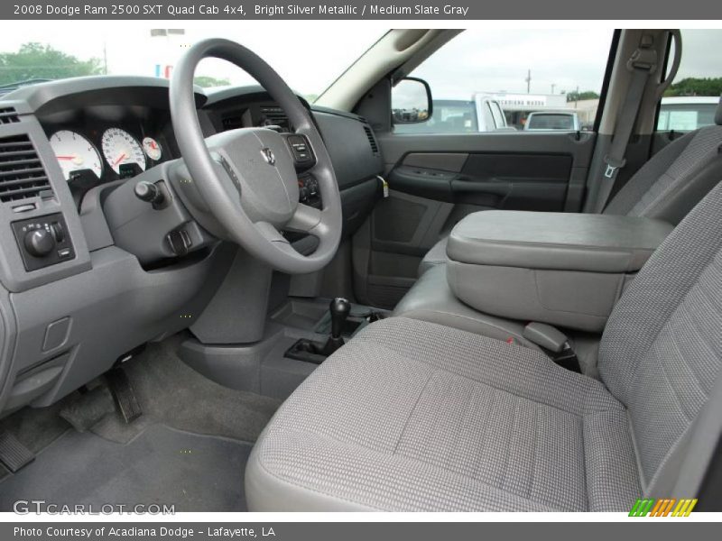 Bright Silver Metallic / Medium Slate Gray 2008 Dodge Ram 2500 SXT Quad Cab 4x4