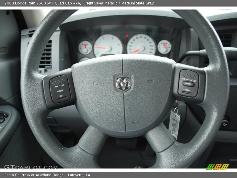 Bright Silver Metallic / Medium Slate Gray 2008 Dodge Ram 2500 SXT Quad Cab 4x4