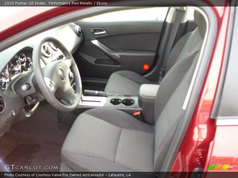 Performance Red Metallic / Ebony 2010 Pontiac G6 Sedan