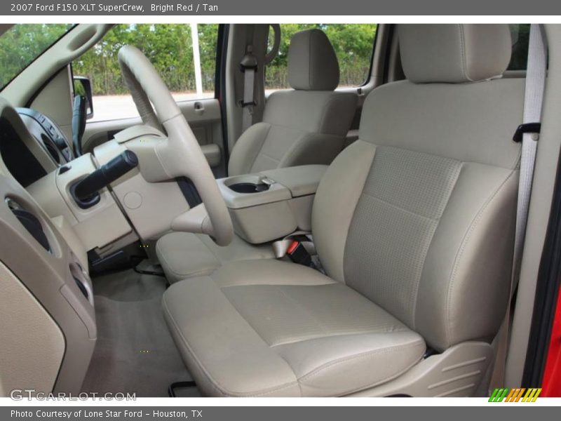 Bright Red / Tan 2007 Ford F150 XLT SuperCrew