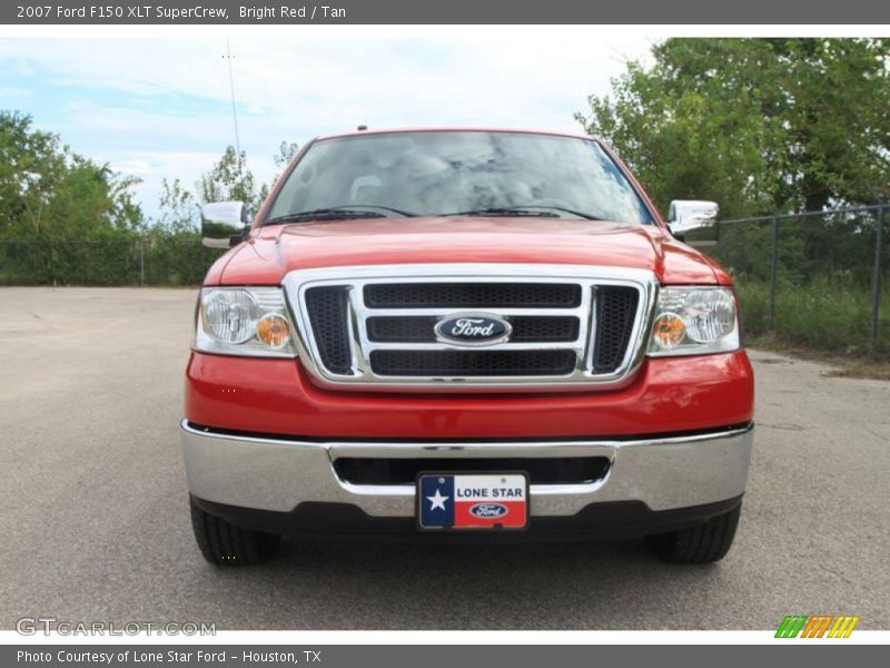 Bright Red / Tan 2007 Ford F150 XLT SuperCrew