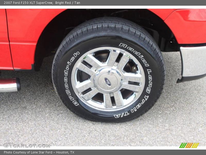 Bright Red / Tan 2007 Ford F150 XLT SuperCrew