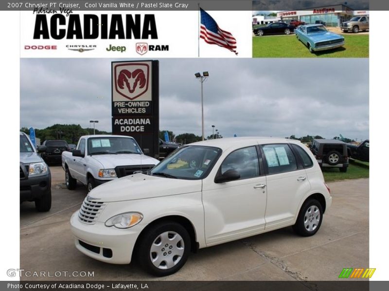 Cool Vanilla White / Pastel Slate Gray 2007 Chrysler PT Cruiser