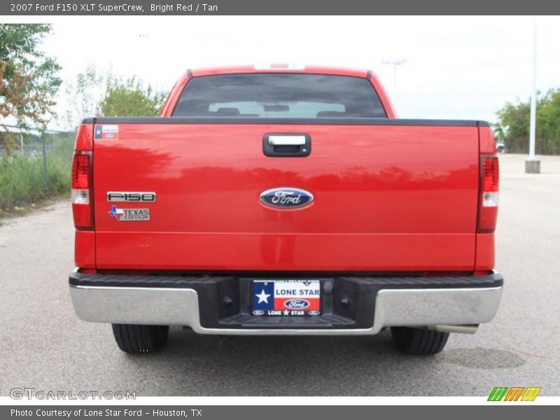 Bright Red / Tan 2007 Ford F150 XLT SuperCrew