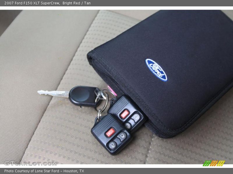 Bright Red / Tan 2007 Ford F150 XLT SuperCrew