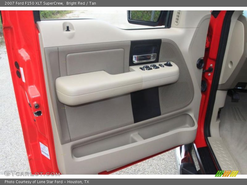 Bright Red / Tan 2007 Ford F150 XLT SuperCrew
