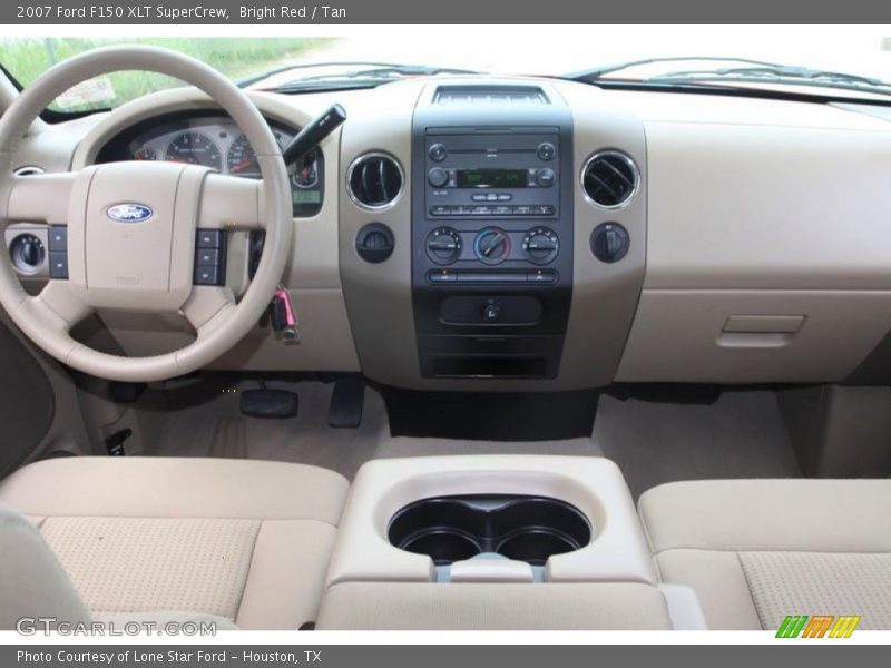 Bright Red / Tan 2007 Ford F150 XLT SuperCrew