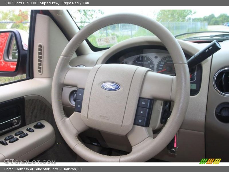 Bright Red / Tan 2007 Ford F150 XLT SuperCrew