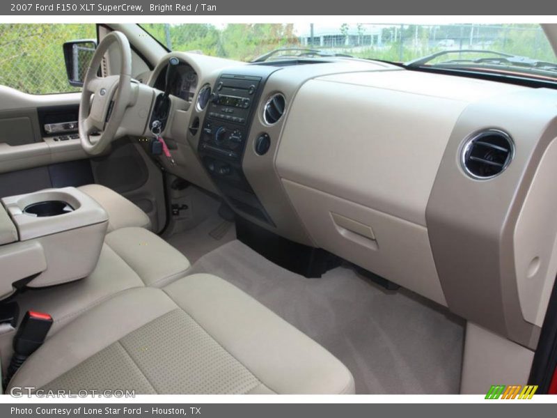 Bright Red / Tan 2007 Ford F150 XLT SuperCrew