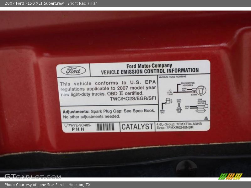 Bright Red / Tan 2007 Ford F150 XLT SuperCrew