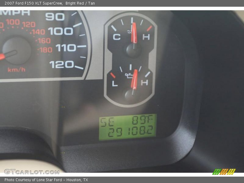 Bright Red / Tan 2007 Ford F150 XLT SuperCrew