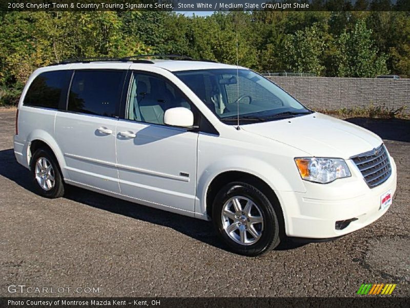 Stone White / Medium Slate Gray/Light Shale 2008 Chrysler Town & Country Touring Signature Series