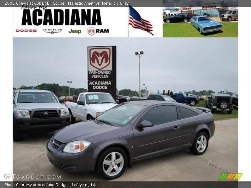 Majestic Amethyst Metallic / Gray 2006 Chevrolet Cobalt LT Coupe