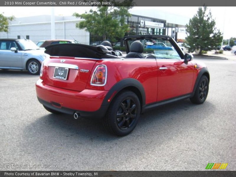 Chili Red / Grey/Carbon Black 2010 Mini Cooper Convertible