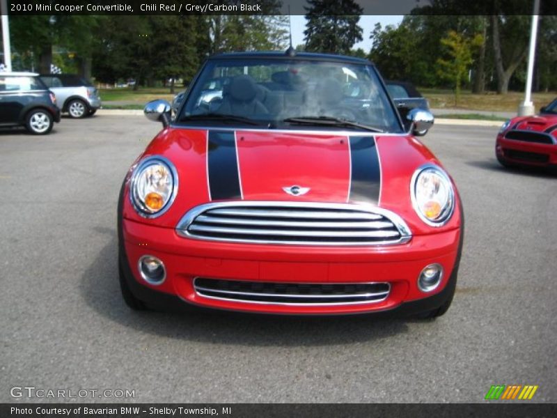 Chili Red / Grey/Carbon Black 2010 Mini Cooper Convertible