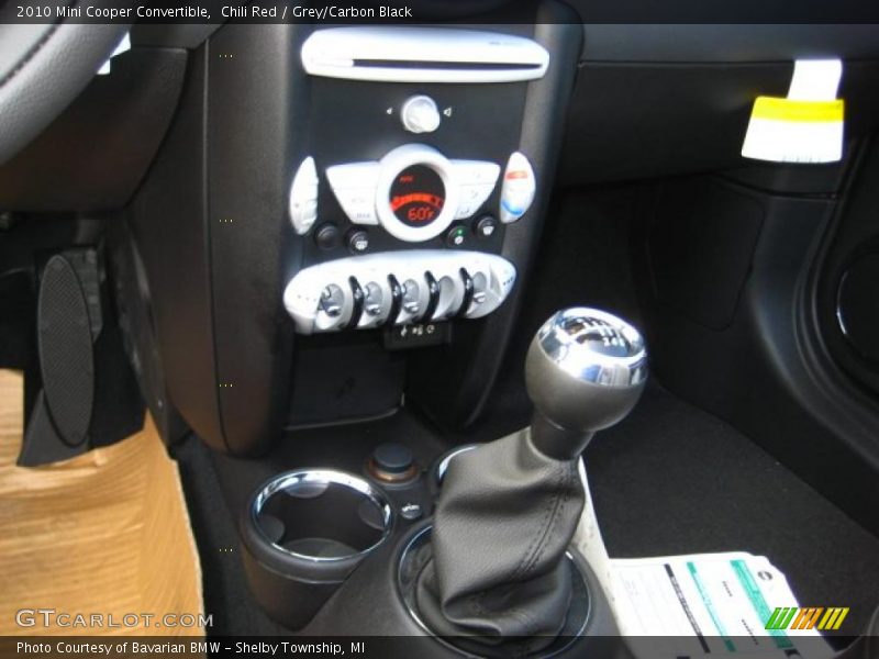 Chili Red / Grey/Carbon Black 2010 Mini Cooper Convertible