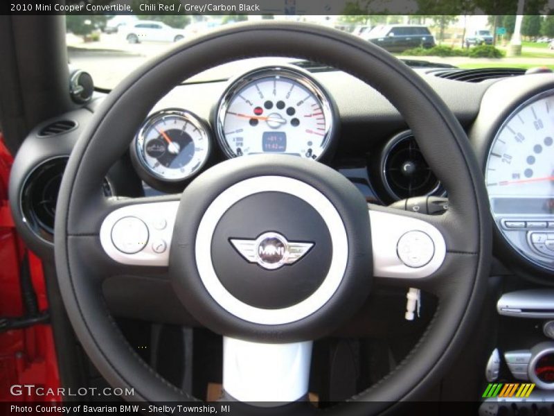 Chili Red / Grey/Carbon Black 2010 Mini Cooper Convertible