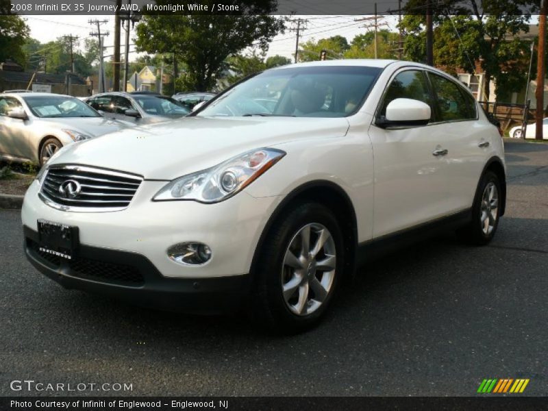 Moonlight White / Stone 2008 Infiniti EX 35 Journey AWD