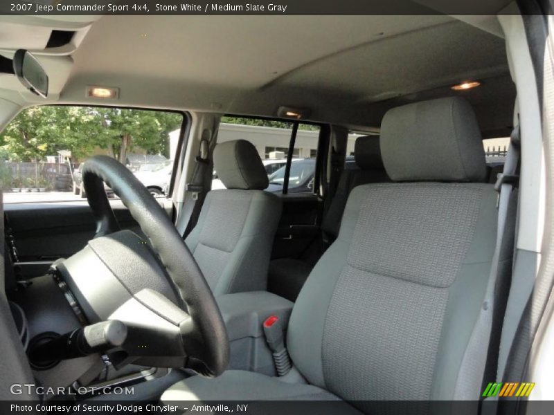 Stone White / Medium Slate Gray 2007 Jeep Commander Sport 4x4
